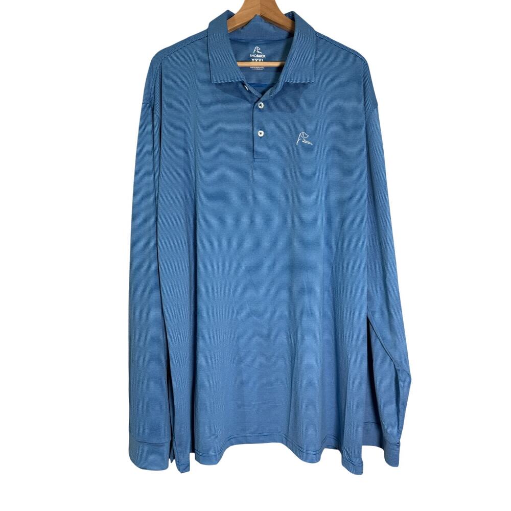Rhoback Long Sleeve XXXL Blue Quarter Zip